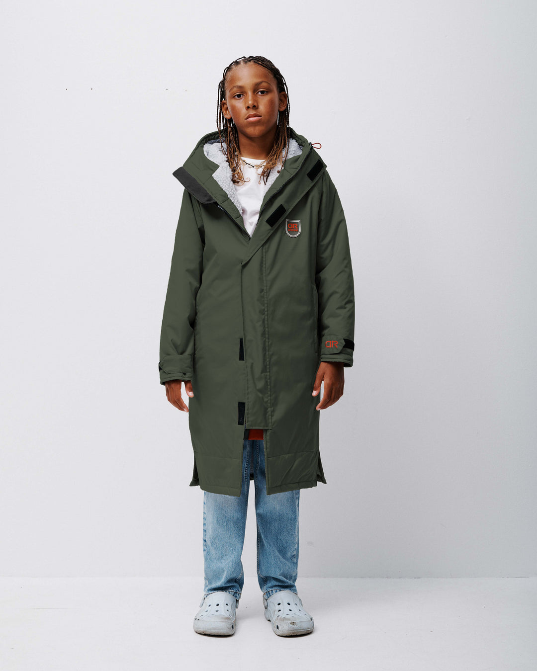 Beaufort waterproof robe jacket in navy for outdoor wear