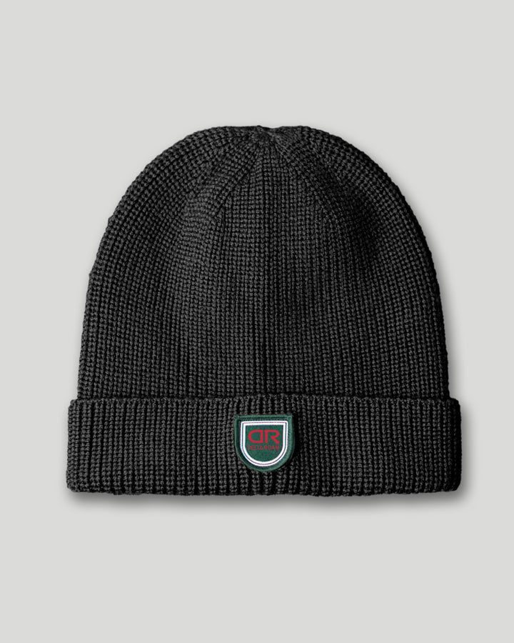 Merino Beanie Hat - Midnight Black