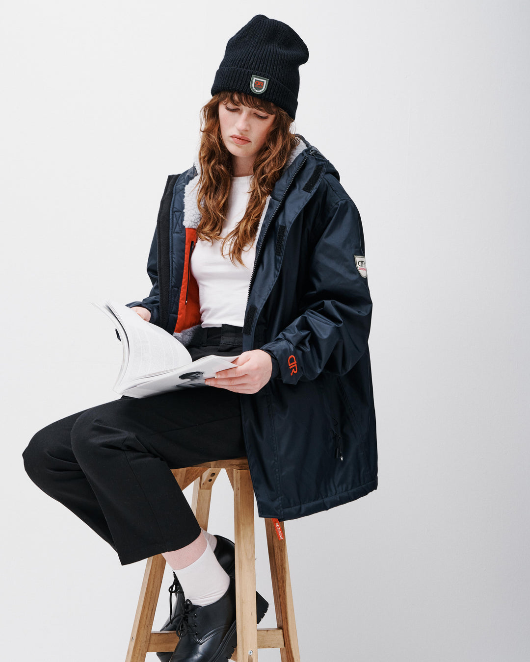 Merino Beanie Hat - Midnight Black