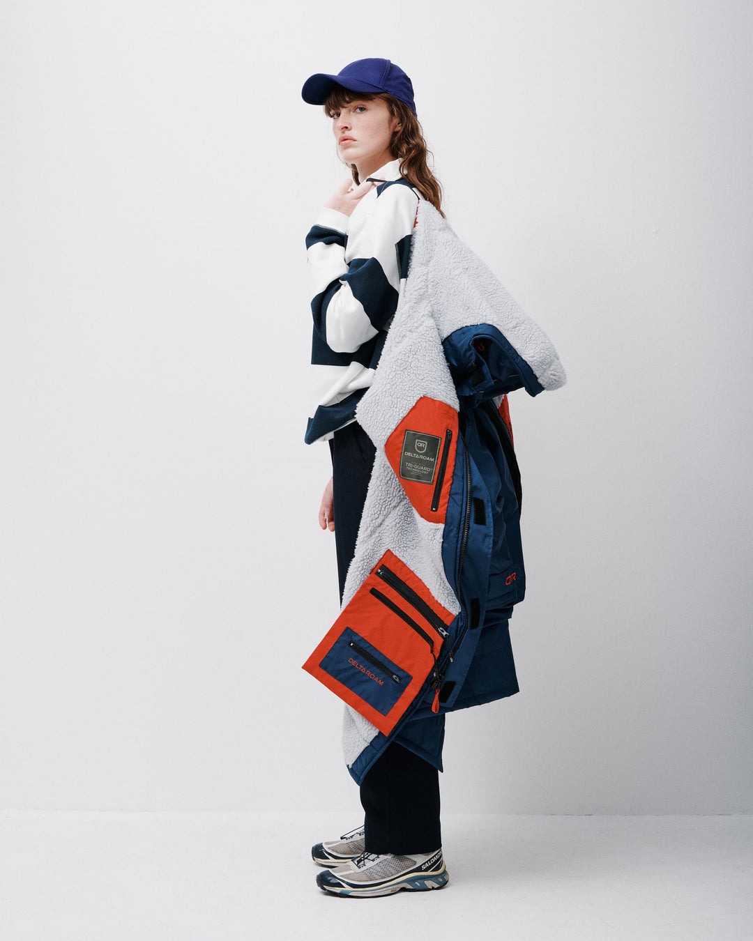 Delta Room Robe Navy Waterproof Dry Coat | Beaumont Robe | Delta Roam