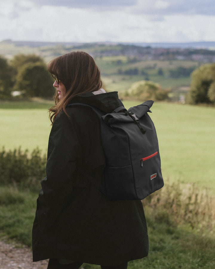 Roll-Top Rucksack - Midnight Black