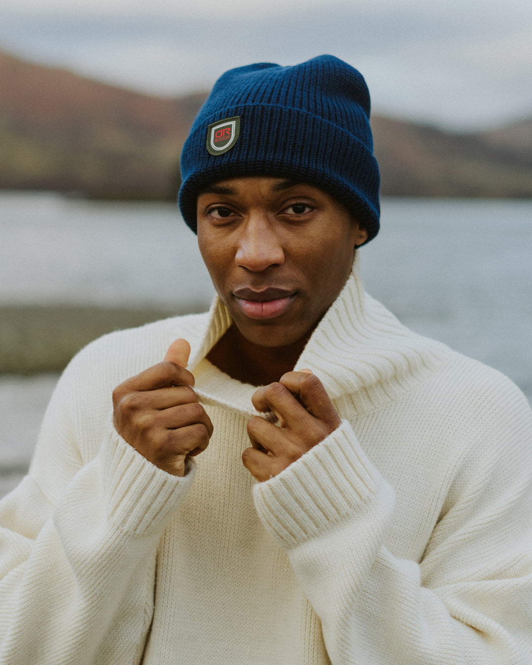 Merino Beanie Hat - Admiral Navy