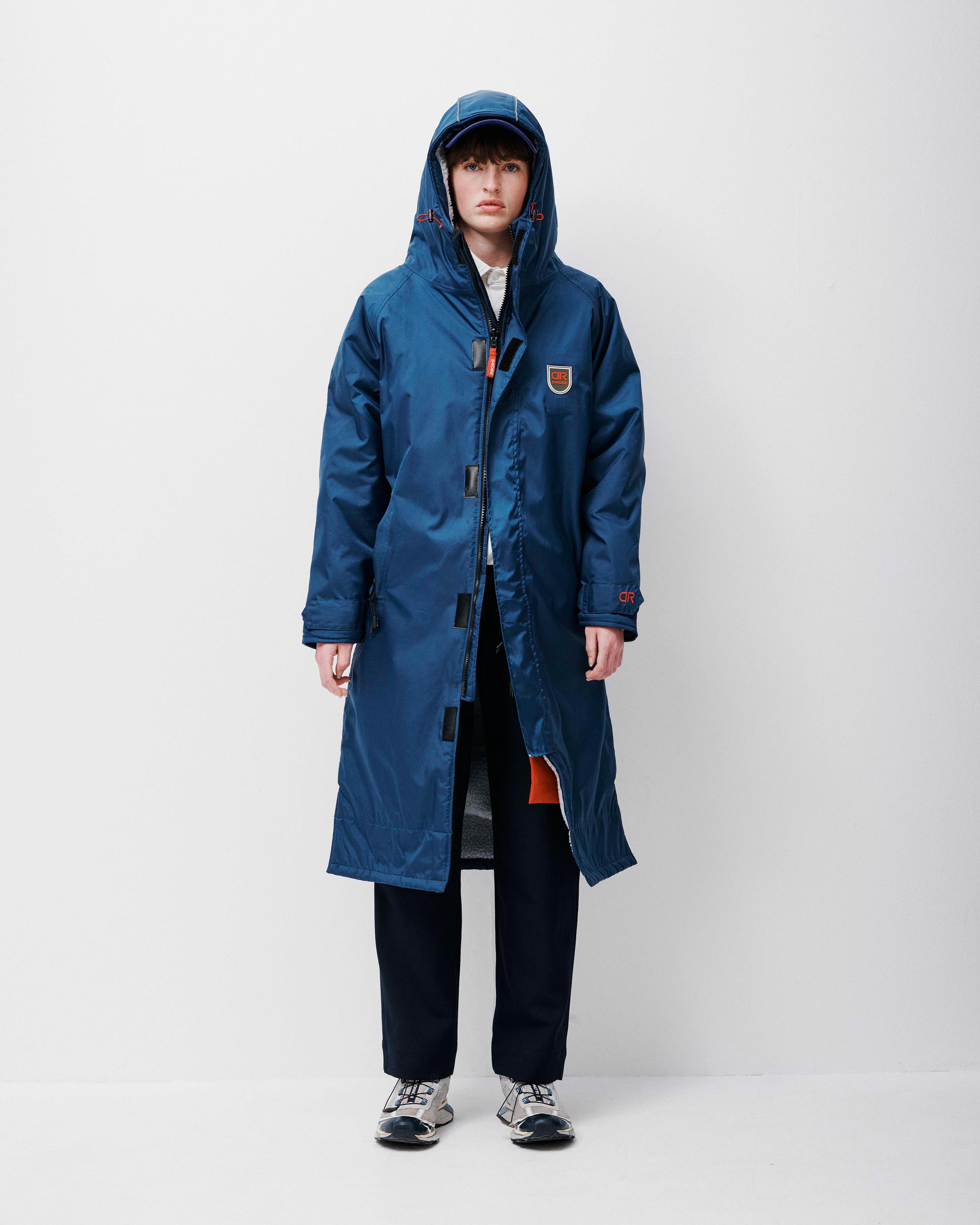【AAKE】 LOW MAXI ROBE COAT Beaufort Navy Changing Robe | Navy Dry Coat | D Robe – Delta