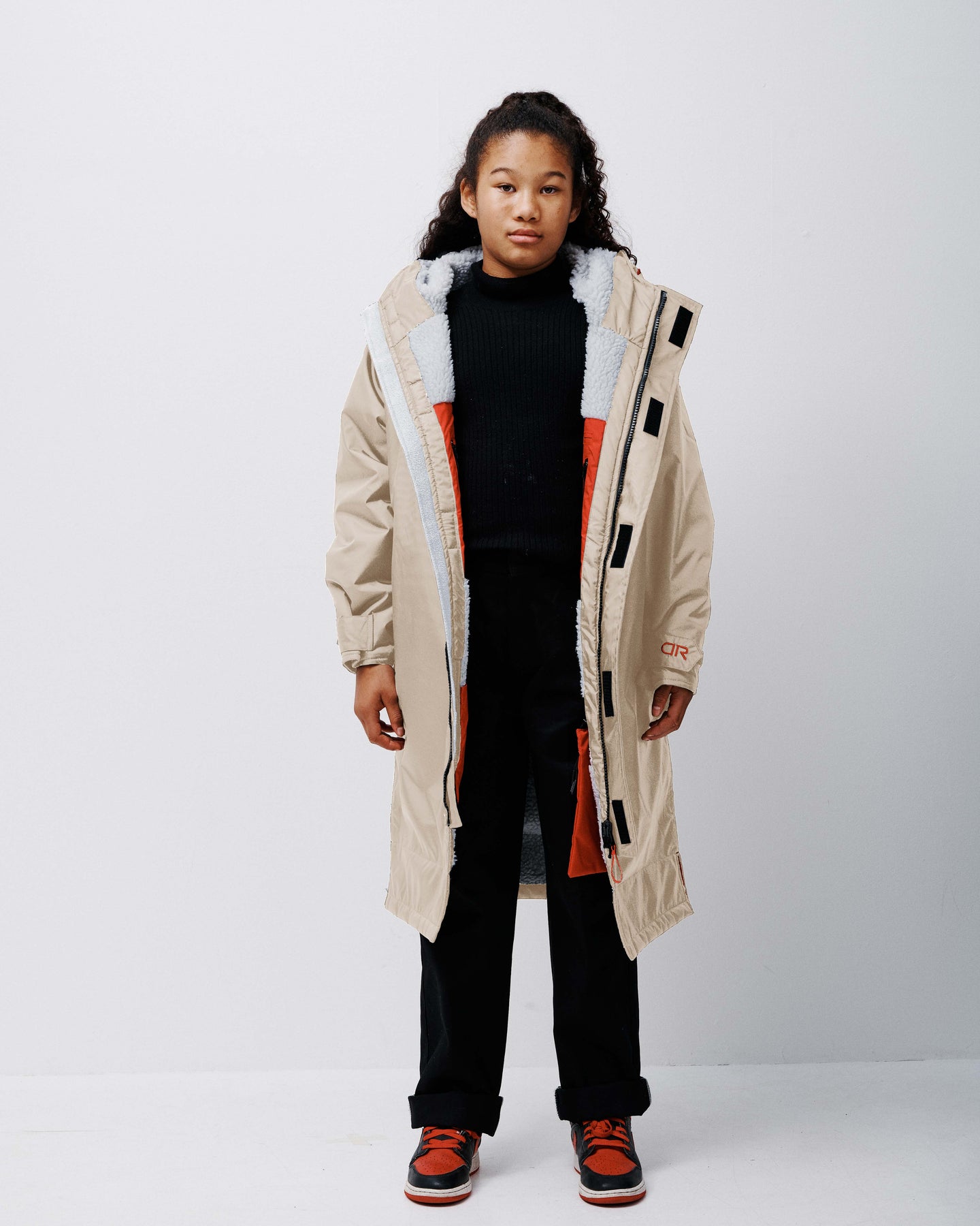 Delta Room Robe Kids' Beige Waterproof Dry Coat | Beaumont Junior Robe | Delta Roam