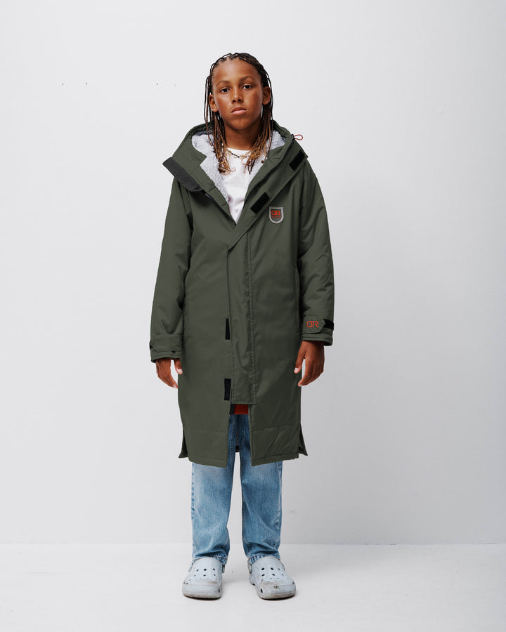 Kids Beaumont Robe - Forest Green