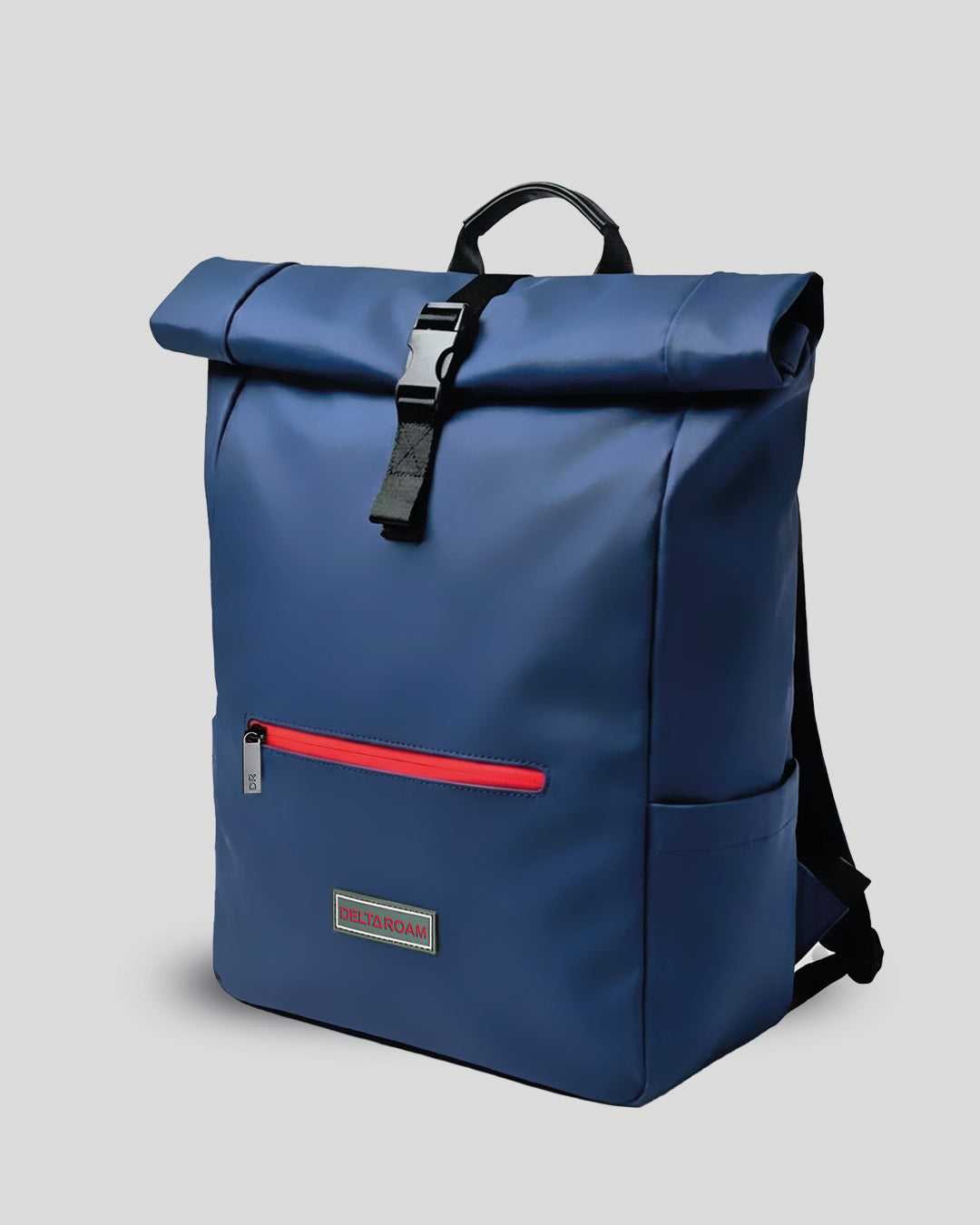 Roll Strap Rucksack Navy Roll-Top Rucksack | Delta Roam