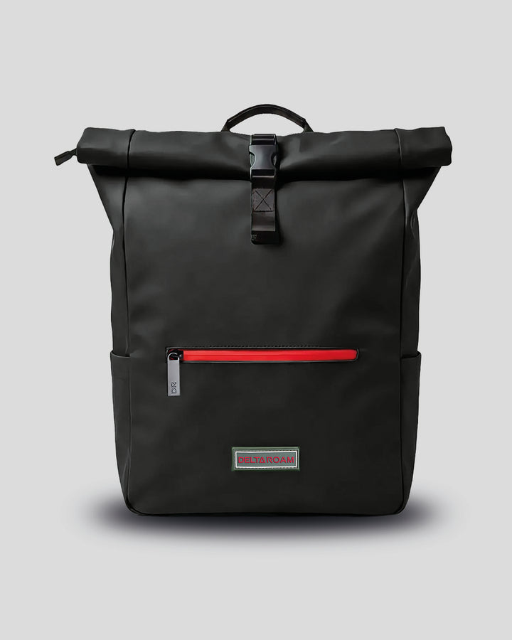 Roll-Top Rucksack - Midnight Black
